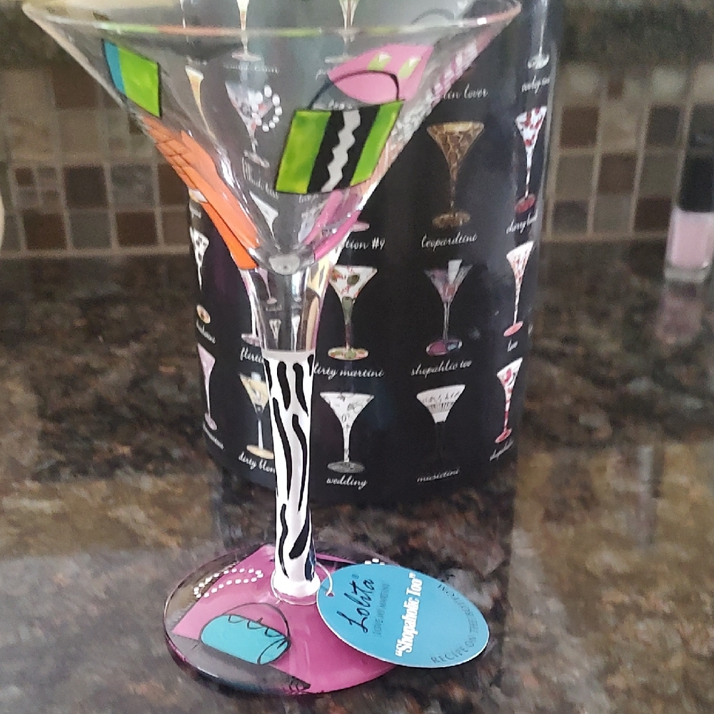 Lolita Green and Orange Party Decorations Martini Glass